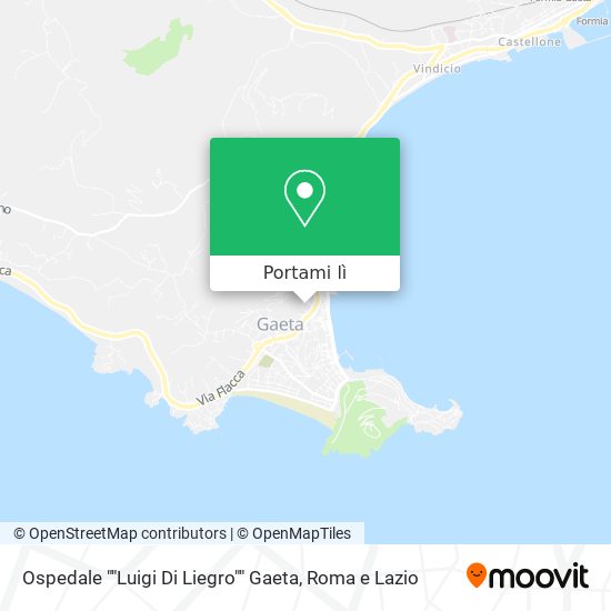 Mappa Ospedale ""Luigi Di Liegro"" Gaeta