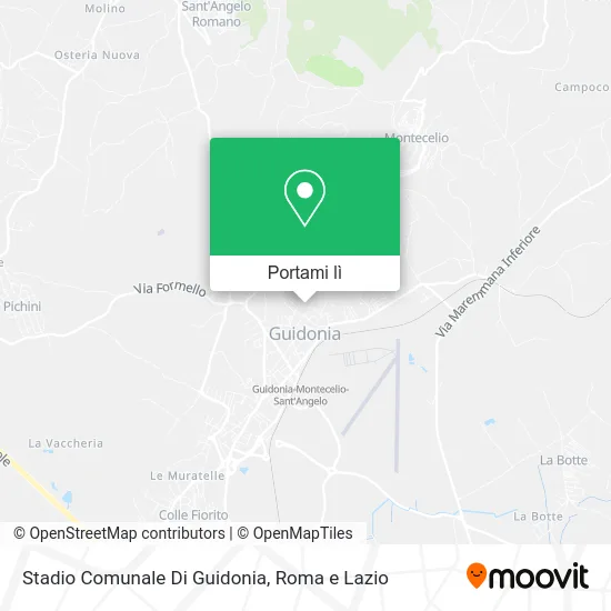 Mappa Stadio Comunale Di Guidonia
