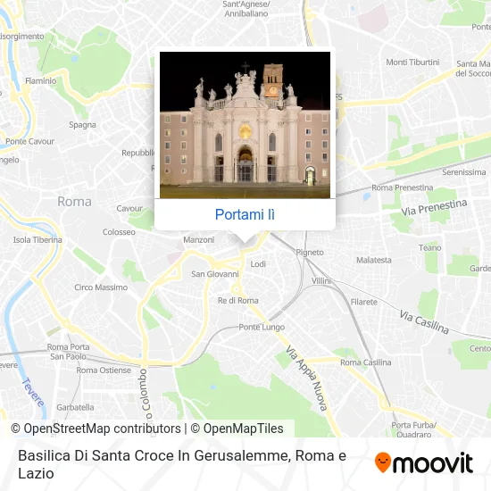 Mappa Basilica Di Santa Croce In Gerusalemme