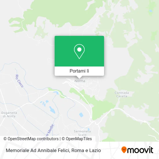 Mappa Memoriale Ad Annibale Felici