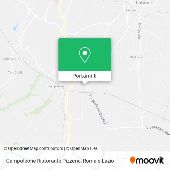 Mappa Campoleone Ristorante Pizzeria