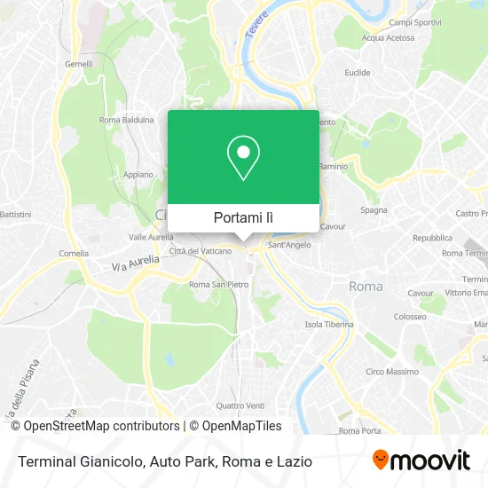 Mappa Terminal Gianicolo, Auto Park