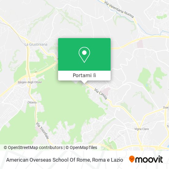 Mappa American Overseas School Of Rome