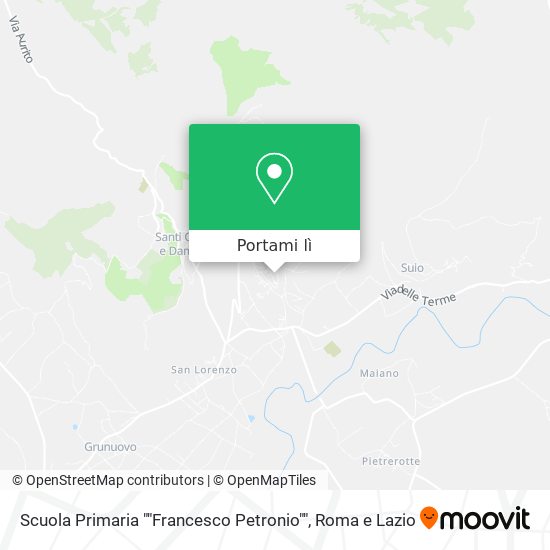 Mappa Scuola Primaria ""Francesco Petronio""