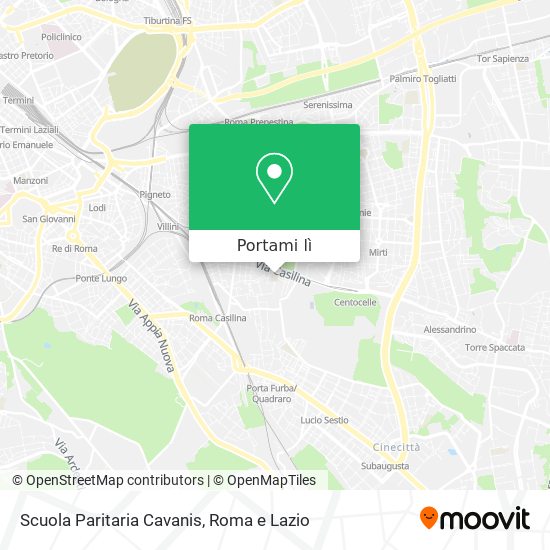 Mappa Scuola Paritaria Cavanis