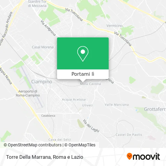 Mappa Torre Della Marrana