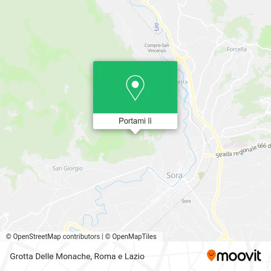 Mappa Grotta Delle Monache