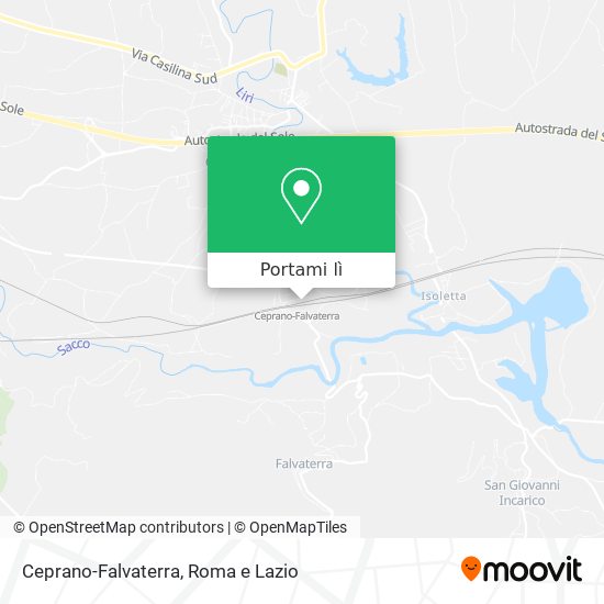 Mappa Ceprano-Falvaterra