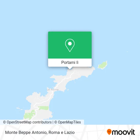 Mappa Monte Beppe Antonio