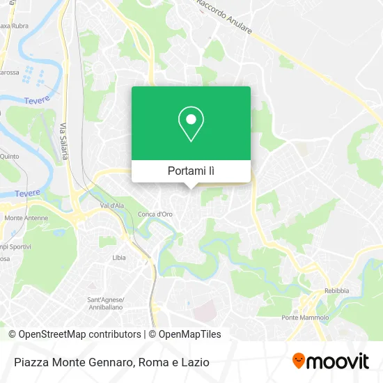 Mappa Piazza Monte Gennaro