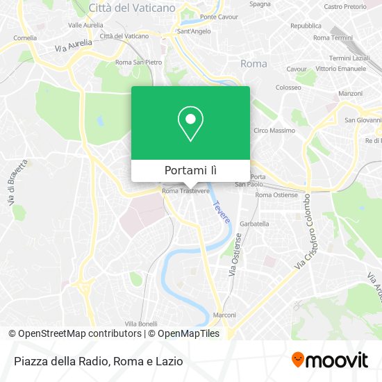 Mappa Piazza della Radio