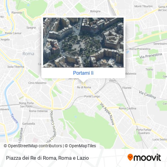Mappa Piazza dei Re di Roma