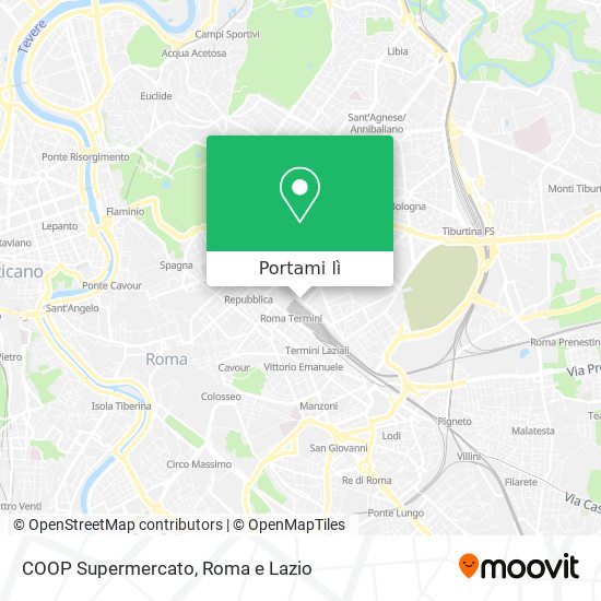 Mappa COOP Supermercato