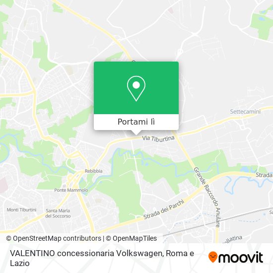 Mappa VALENTINO concessionaria Volkswagen