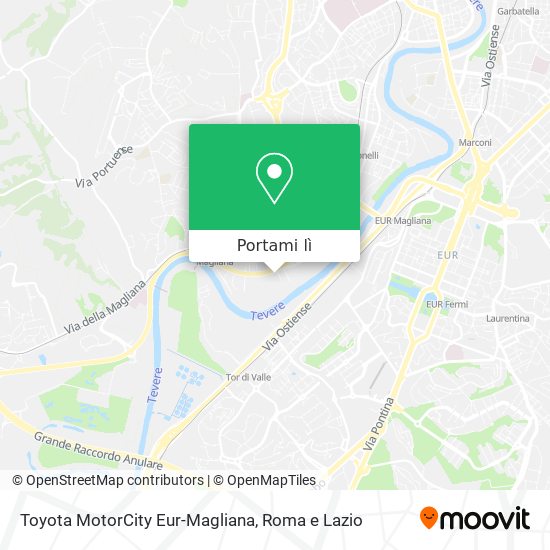 Mappa Toyota MotorCity Eur-Magliana