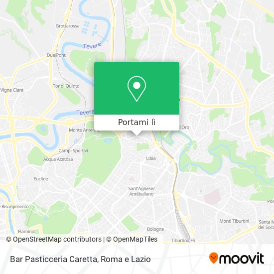 Mappa Bar Pasticceria Caretta