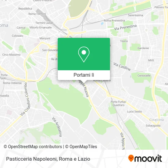 Mappa Pasticceria Napoleoni