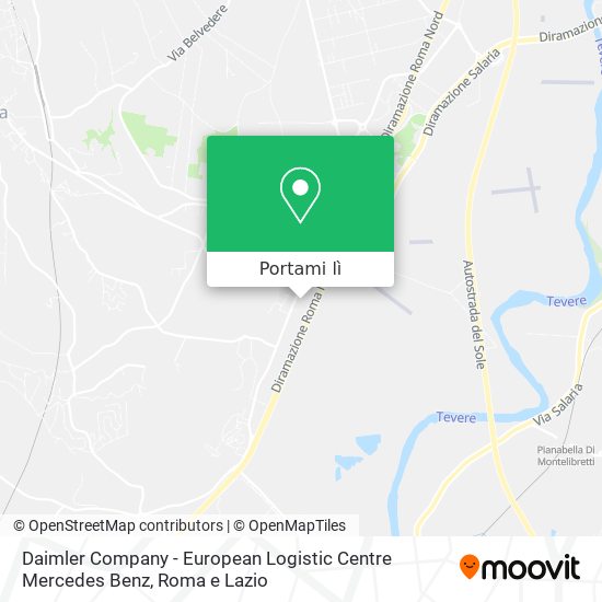 Mappa Daimler Company - European Logistic Centre Mercedes Benz
