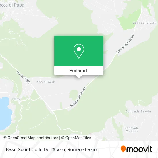 Mappa Base Scout Colle Dell'Acero