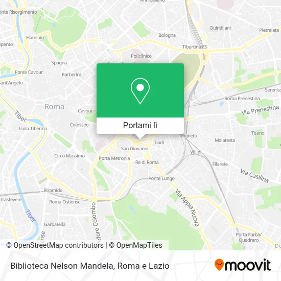 Mappa Biblioteca Nelson Mandela