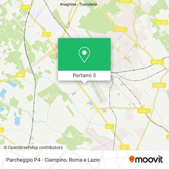 Mappa Parcheggio P4 - Ciampino