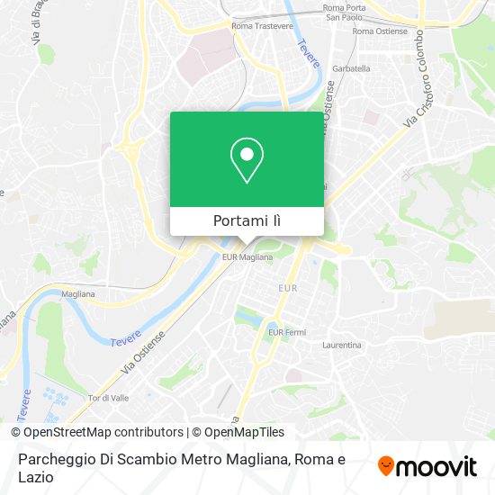 Mappa Parcheggio Di Scambio Metro Magliana