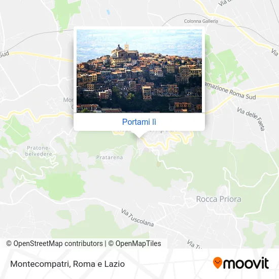 Mappa Montecompatri