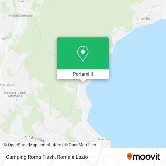 Mappa Camping Roma Flash