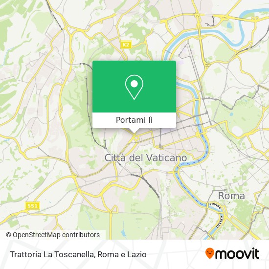 Mappa Trattoria La Toscanella