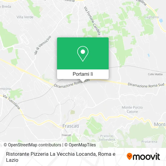 Mappa Ristorante Pizzeria La Vecchia Locanda
