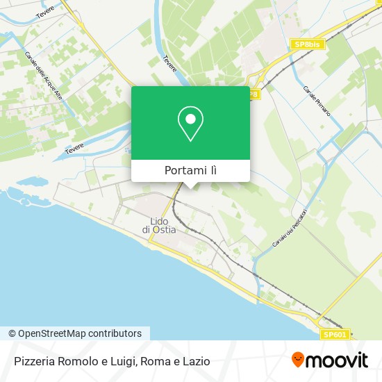 Mappa Pizzeria Romolo e Luigi