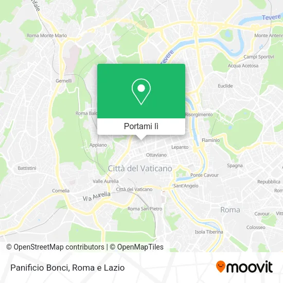 Mappa Panificio Bonci
