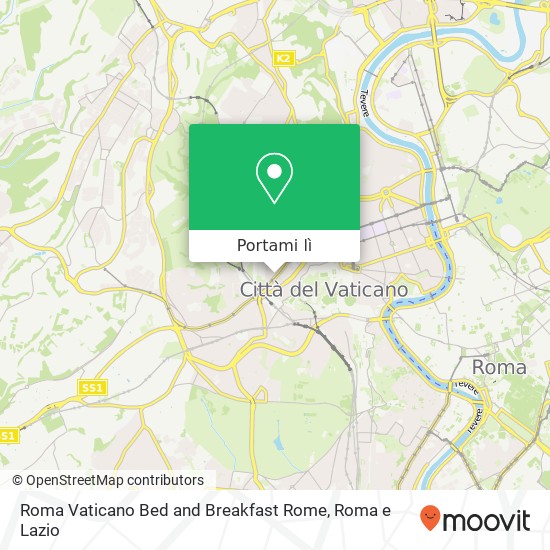 Mappa Roma Vaticano Bed and Breakfast Rome