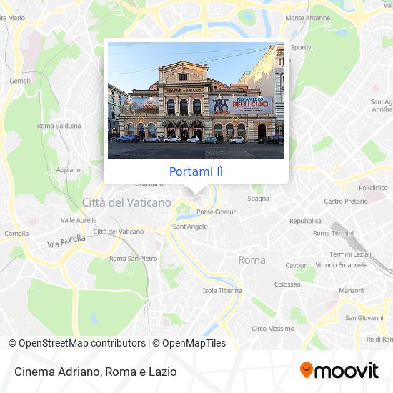 Mappa Cinema Adriano