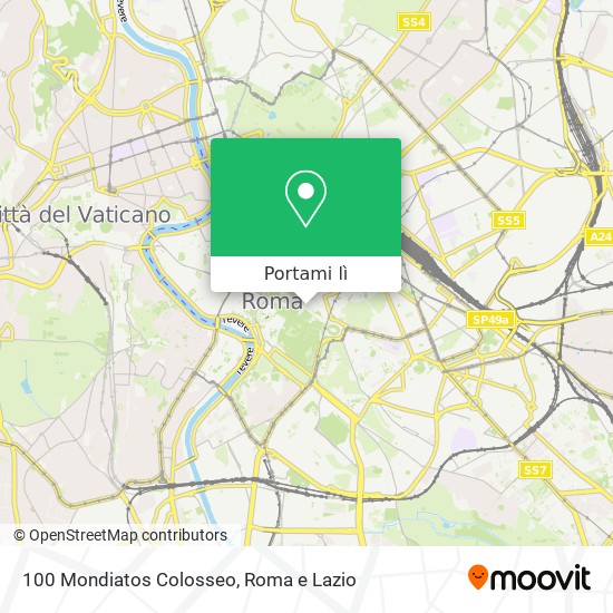 Mappa 100 Mondiatos Colosseo