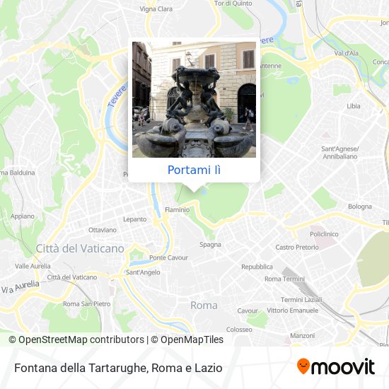 Mappa Fontana della Tartarughe