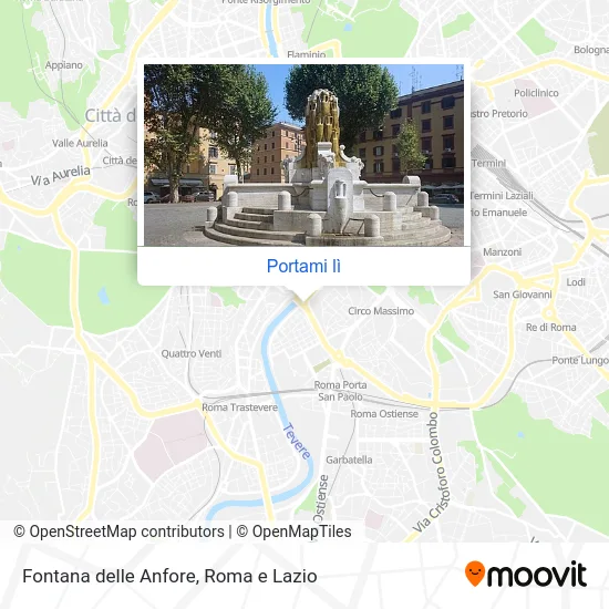 Mappa Fontana delle Anfore