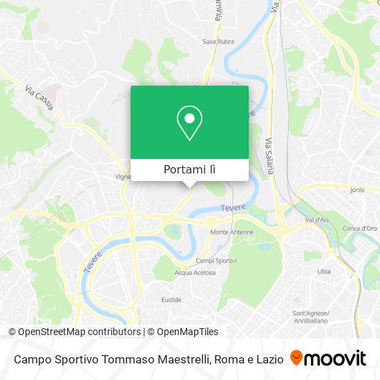 Mappa Campo Sportivo Tommaso Maestrelli