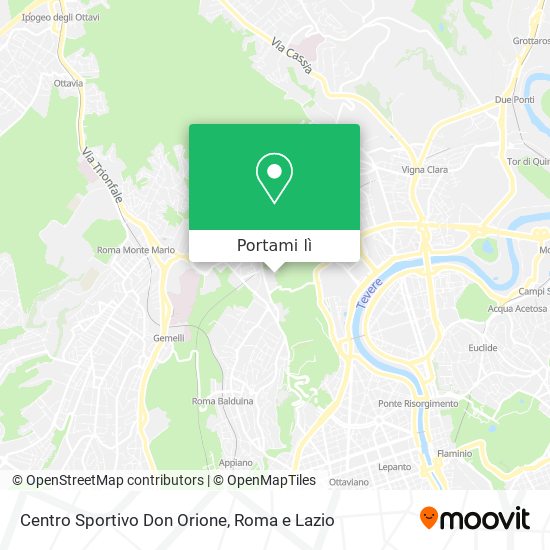 Mappa Centro Sportivo Don Orione