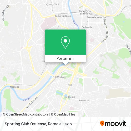 Mappa Sporting Club Ostiense