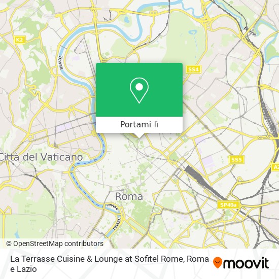 Mappa La Terrasse Cuisine & Lounge at Sofitel Rome