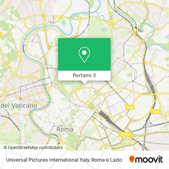 Mappa Universal Pictures International Italy
