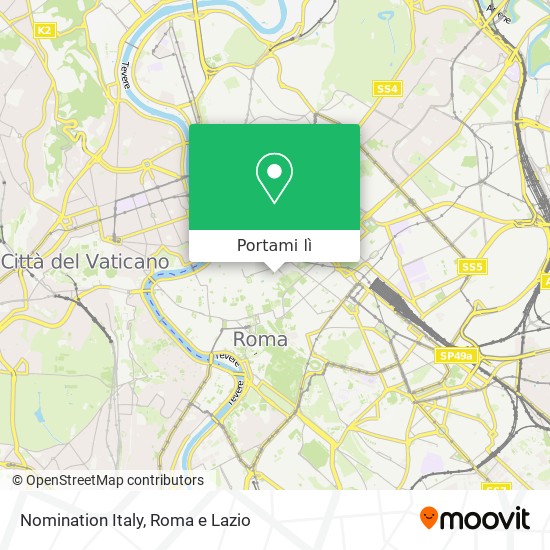 Mappa Nomination Italy