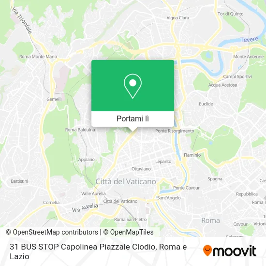Mappa 31 BUS STOP Capolinea Piazzale Clodio