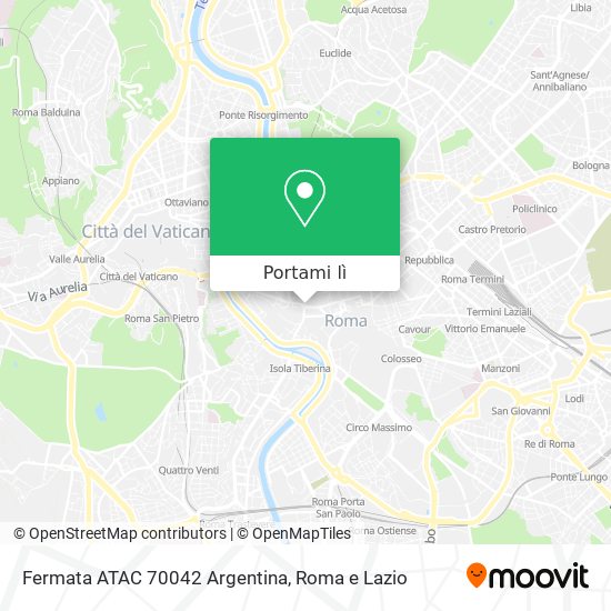 Mappa Fermata ATAC 70042 Argentina
