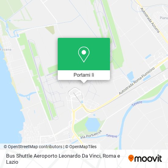 Mappa Bus Shuttle Aeroporto Leonardo Da Vinci