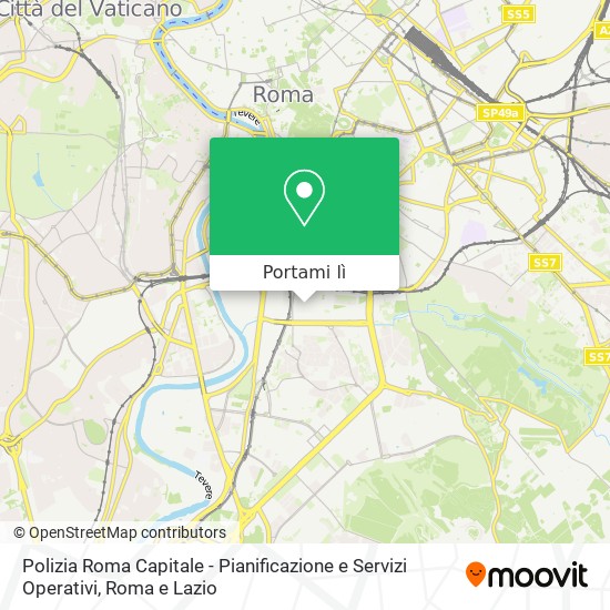 Mappa Polizia Roma Capitale - Pianificazione e Servizi Operativi