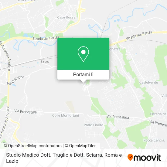 Mappa Studio Medico Dott. Truglio e Dott. Sciarra
