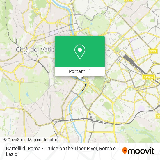 Mappa Battelli di Roma - Cruise on the Tiber River