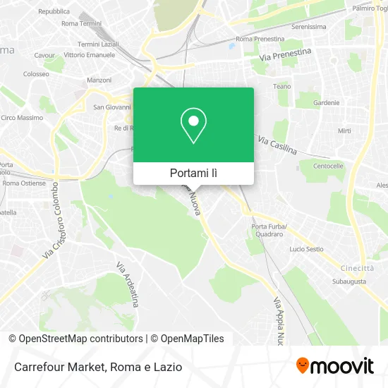 Mappa Carrefour Market